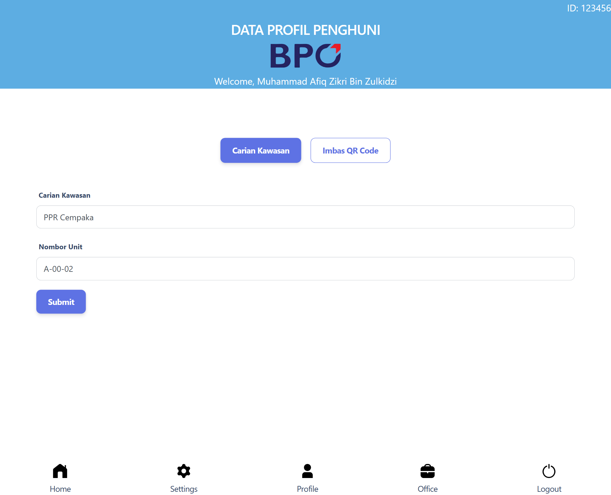 KPI overview screenshot